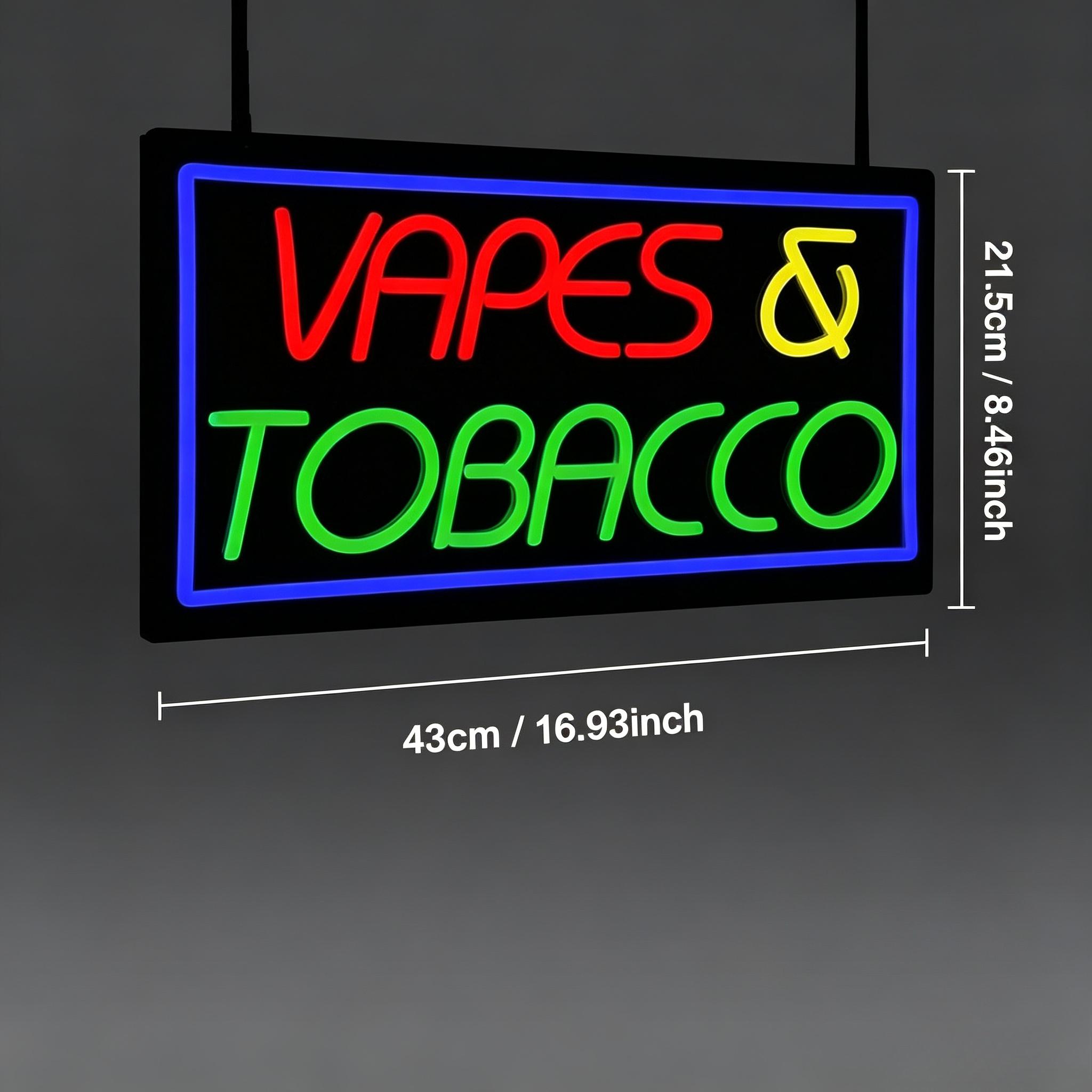 담배 및 전자담배 네온 간판, USB 전원 공급, 밝기 - Vaping Store 리뷰 및 가격